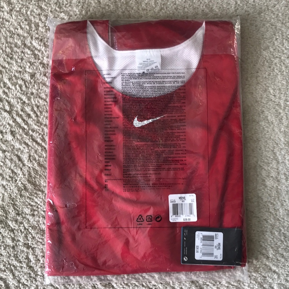 Men’s Nike Hustle Reversible Basketball Tank Red/White XXL